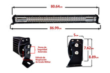 Cargar imagen en el visor de la galería, Barra LED 30&quot; - 75w - Dual Color (Ambar-Blanco) Serie T - Múltiple Función
