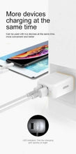 Cargar imagen en el visor de la galería, 3 Cargador de Pared Doble Puerto USB Blanco.jpg
