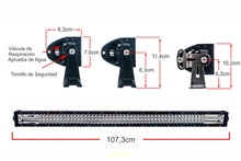 Cargar imagen en el visor de la galería, Barra LED 40&quot; - Triple Fila - 165w - Spot y Flood
