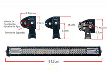 Cargar imagen en el visor de la galería, Barra LED 30&quot; - Triple Fila - 110w - Spot y Flood
